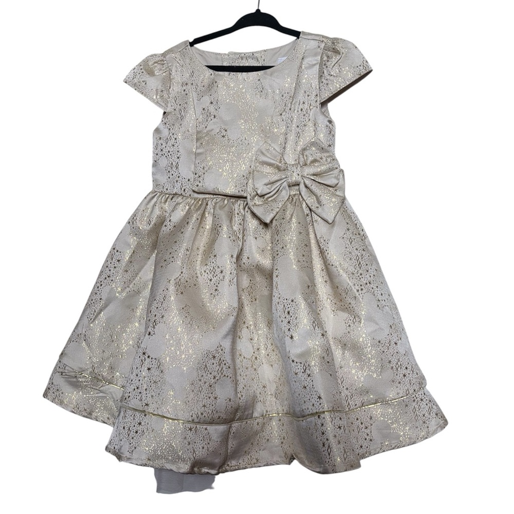 Disney Kids XS Cream & Gold Elegant Party Dress